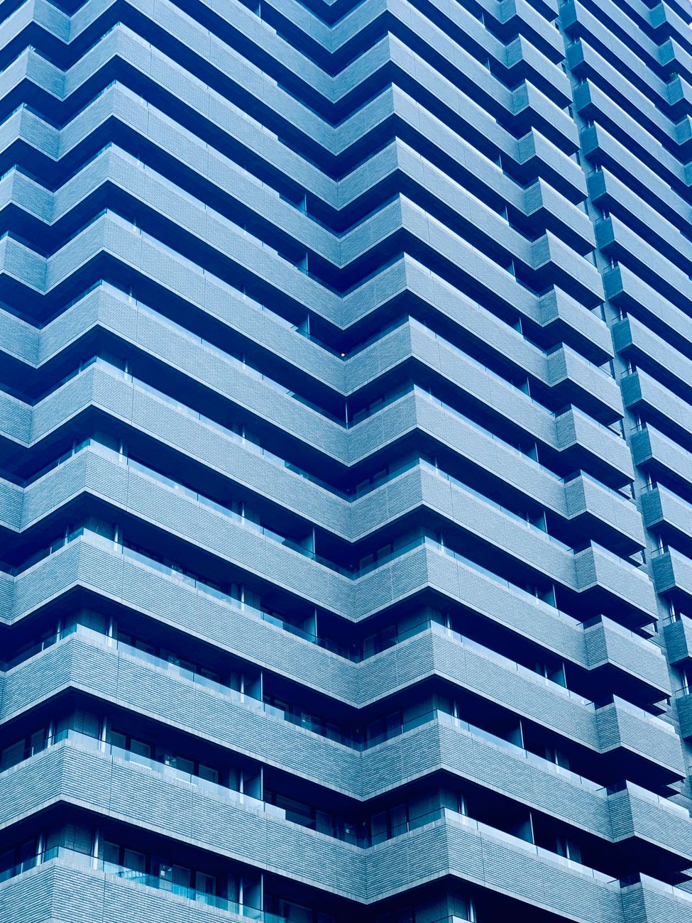 A modern Japanese building under construction