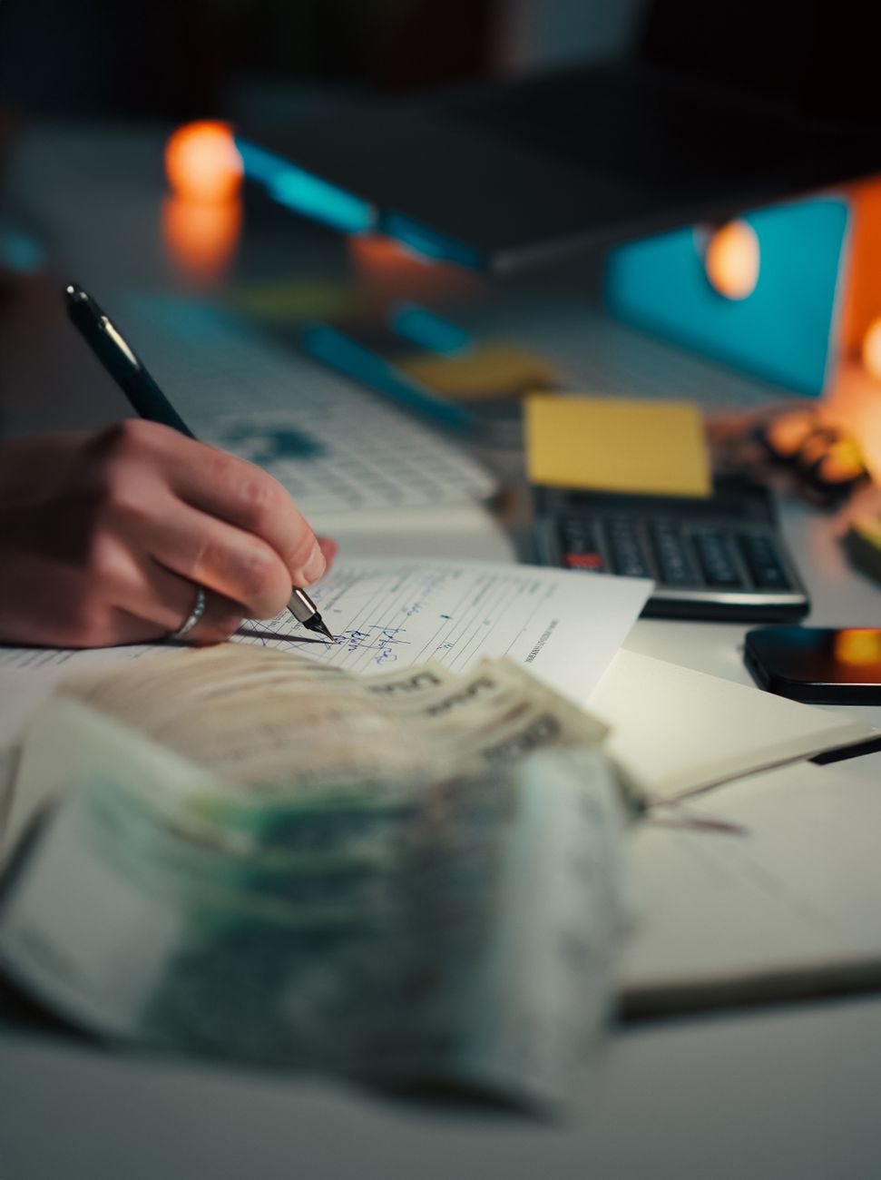 A portfolio of residential purchase contracts being audited